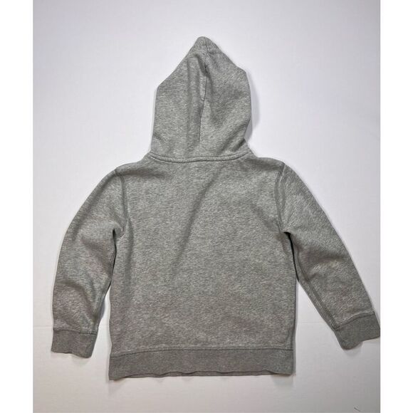 Gap Arch Logo Hoodie w Pocket Mountain Snow Cap Trees Grey Boys Medium Size 10 - Picture 4 of 8